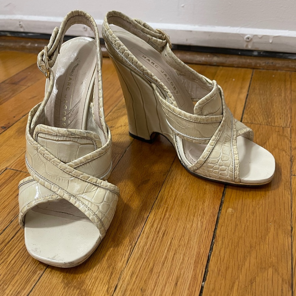 Vintage Marc Jacobs Snakeskin Wedge Sandal